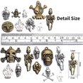 thumbnail image 4 of Accesorio, dije de cabeza de calavera multiestilo, colgante de hueso de esqueleto, dijes de Halloween Steampunk, colgantes para collar de bricolaje, pulsera, hallazgos para hacer joyas, 4 of 5