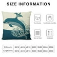 thumbnail image 6 of JEUXUS  Throw Pillow Cover,Square Decorative Canvas Pillow Cover for Nautical Style Deco by (Seagreen-)2pc, 6 of 6