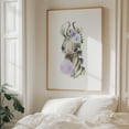 thumbnail image 6 of Zebra, Jungle Animals, Safari Animals, Bubble Gum, Purple Flowers, Gender Neutral Nursery - Illustration Watercolor Floral Animal Whimsical Humor Unframed Wall Art Print 22 x 28 inches, 6 of 13