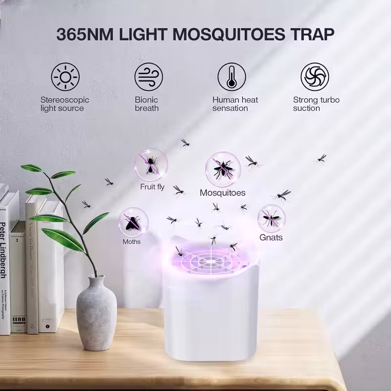 thumbnail image 5 of Mosquito Light, Mosquito Trap, Electric Mosquito Light with UV Light, Indoor USB Electric Mosquito Repeller, 5 of 8