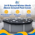 thumbnail image 2 of Blue Wave 24' Round Rugged Mesh Above Ground Pool Winter Cover, 2 of 7