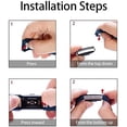 thumbnail image 2 of Replacement Bands Compatible for Fitbit Charge 2, Classic & Special Edition Adjustable Sport Wristbands(Navy Blue,L), 2 of 7
