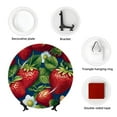 thumbnail image 4 of Disketp Strawberry2 Ceramic Plate Dinner Plates Bone China Decorative Plates Art Ceramic Ornaments for Wall Hanging Decoration -8in, 4 of 6