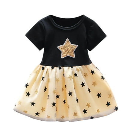

Little Girl Dress Baby Short Kids Patterns Girls Casual Sleeve Girls Skirt Toddler Summer Cool Cute