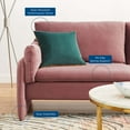thumbnail image 2 of Sofa, Velvet, Pink, Modern Contemporary Urban Design, Living Lounge Room Hotel Lobby Hospitality, 2 of 9