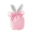 thumbnail image 2 of TOPRenddon Easter Bunny Gift Bags Rabbit Ear Velvet Bags with Drawstrings 5.5 x 3.9 Inch Bunny Gift Pouches Bunny Party Favors for Baby Kid Basket Party Supplies Candy Treat Jewelry, 2 of 7