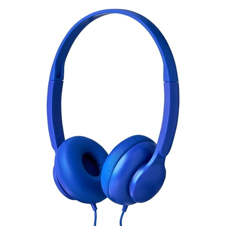 onn On-Ear Headphones, Blue