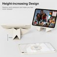thumbnail image 5 of Multi-Angle Magnetic Stand Clear Back Cover for iPad Air 11" M2/M3/M4 & Air 4/5 10.9", Slim Tablet Case with Apple Pencil Slot Auto Sleep Wake, Cream White, 5 of 9