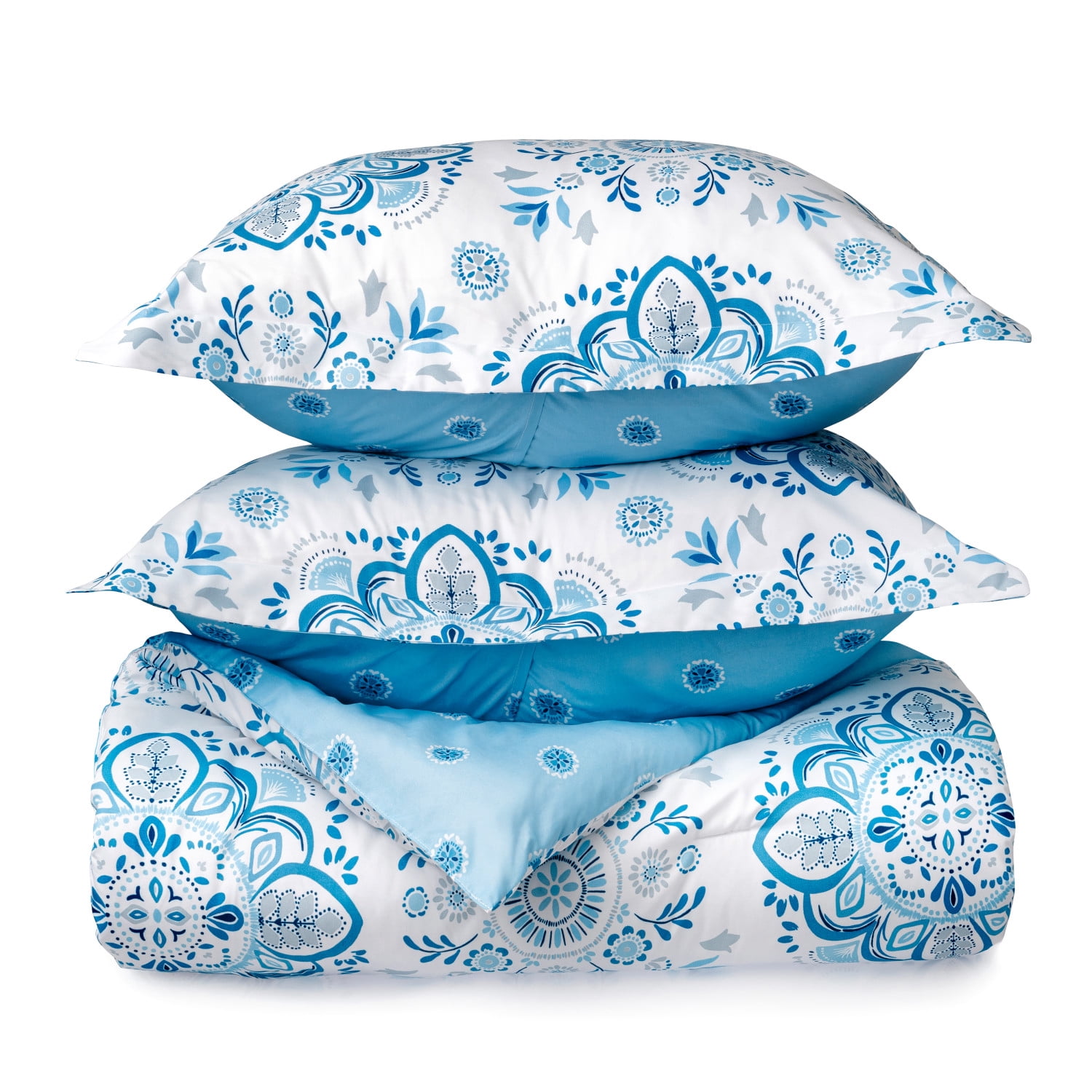 Martha Stewart Everyday 3 Piece Comforter Set - King, Folk Medallion
