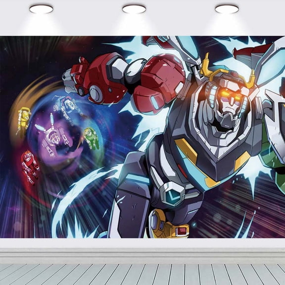 Voltron Legendary Defender school Backdrop Taspestry Banner Party Supplies Background Poster Decor Decorations