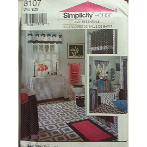 Oop Simplicity Home Decor Pattern 8107 Bathroom Shower Decor Pattern 8107 Bathroom