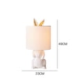 thumbnail image 3 of Jinsinto Rabbit Lampe de Table Mignonne en Forme, Lampe de Chevet Moderne Simple Créative, 3 of 5