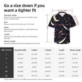 thumbnail image 3 of Space Whale Men'S 3d Print Casual Button Down Shirts, Novelty Hawaiian Short Sleeves L, 3 of 7