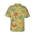 thumbnail image 3 of Fotbe Floral With Butterflies Hawaiian Shirt For Men Unisex Summer Beach Casual Short Sleeve Cotton Linen Button Down Shirts-Xx-Large, 3 of 9