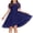 Dark Blue, variant on Girls Formal Tulle Dress Swiss Dot A-Line Puffed Sleeve Party Church Dress for Kids Girls Sizes 5-16 Red,Size 15-16 T