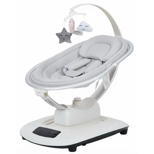 Yeshouse columpio eléctrico para bebés, 5 movimientos relajantes y velocidades, control remoto, reclinable, arnés de 5 puntos, 8 melodías y sonidos