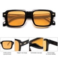 thumbnail image 3 of Pett Retro square polarized sunglasses for men and women, 3 of 4