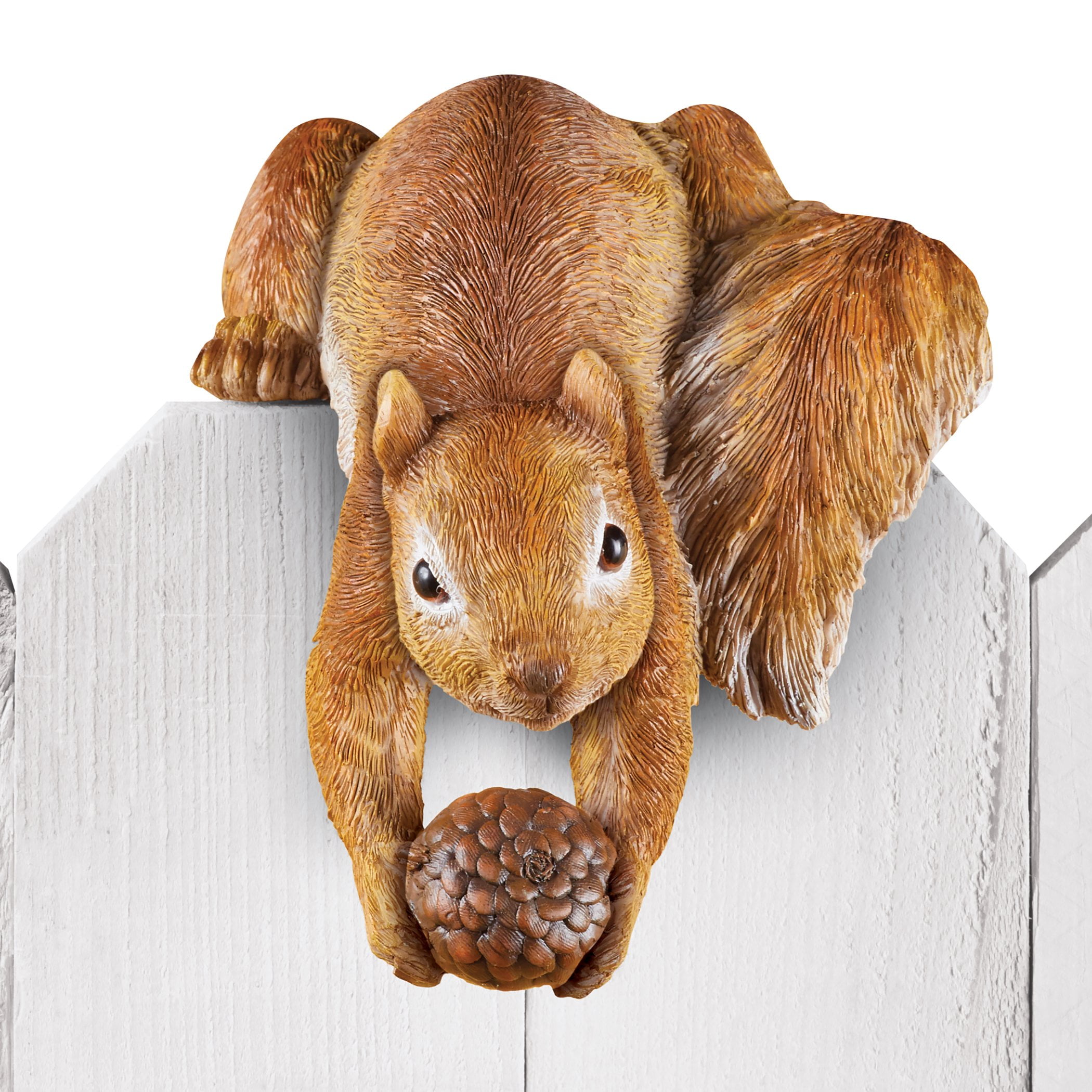 Squirrel with nut Large stone garden ornament