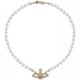 thumbnail image 1 of Rhinestone Faux Planet Saturn Pearl Necklace for Women Jewelry, Fake Pearl Collar Pendant a Necklace Men with Charm for Girls Y2k Jewelry Ladies' Wedd, 1 of 5