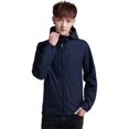 thumbnail image 2 of Chaqueta negra fina resistente al viento y al agua para primavera y otoño para hombre, moda juvenil, traje de senderismo al aire libre, 2 of 6