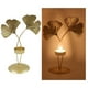 thumbnail image 5 of Portavelas de hoja moderna, adorno, manualidades, portavelas de regalo, candelabro, centro de mesa para banquete de boda , estiloD, 5 of 7
