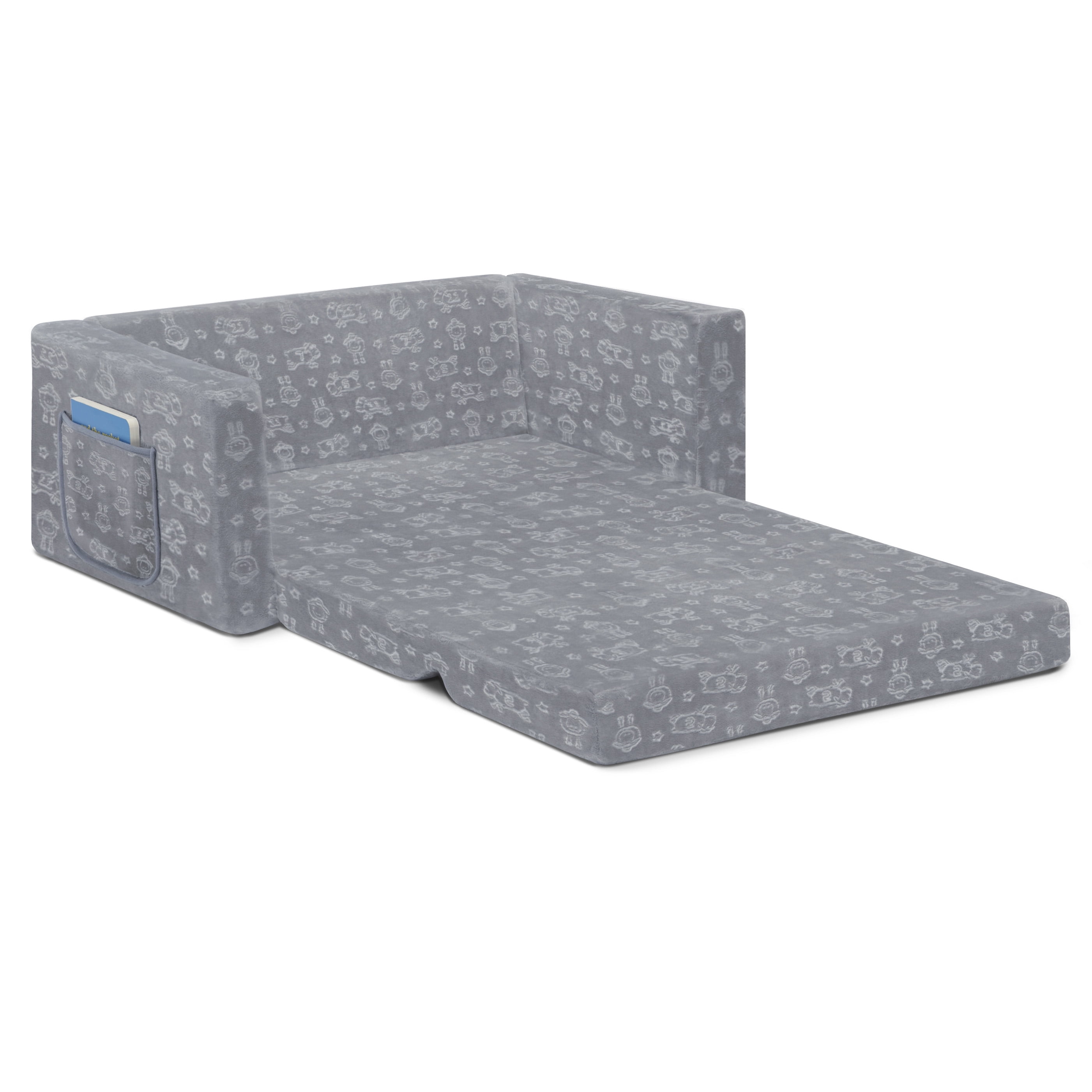 Serta Perfect Sleeper Extra Wide Convertible Sofa to Lounger - Comfy 2-in-1 Flip Open Couch/Sleeper for Kids, Multiple Colors