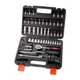 thumbnail image 4 of Amdohai 53-Piece 1/4 Socket Set for Home Car Automobile Bike Mechanic Projects Repair Household Garage Trunk with Plastic Toolbox Storage Case, 4 of 7
