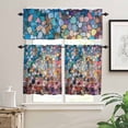 thumbnail image 2 of Kitchen Curtains and Valances Set, Rod Pocket Window Valance 18 Inch Window Curtain Panels for Living Room Bedroom Laundry, 27.5x36in, 3 Pieces, 2 of 7