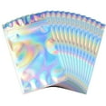 thumbnail image 3 of 50/100Pcs Resealable Holographic Ziplock Mylar Bags Foil Pouch for Party Favor, 3 of 11