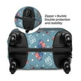 thumbnail image 4 of Balery Luggage Cover Independence With Gnome Print Suitcase Covers for Luggage Elastic Washable Suitcase Protector Fits 18-32 Inch Luggage-Large, 4 of 9
