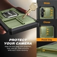 thumbnail image 5 of Tongate Shockproof Rugged Kickstand Cover for Samsung Galaxy S24, Green, 5 of 8