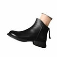 thumbnail image 3 of Women's Ankle Boots Stylish Soft Leather Back Zipper Comfortable Short Boots Ideal for Autumn and Winter, 3 of 8