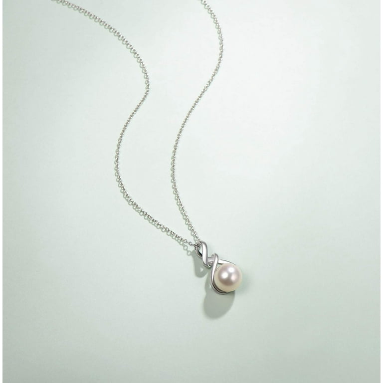 CZ Twisted Bail Pendants For Pearl Jewelry - Sterling Silver 925 Pendant Mount For DIY Making