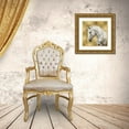 thumbnail image 3 of Rose, Martin 20x20 Gold Ornate Wood Framed with Double Matting Museum Art Print Titled - White Stallion on Gold, 3 of 4