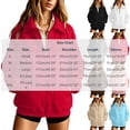 thumbnail image 3 of Women's Solid Full Zip High Collar Sweatshirt Long Sleeve Loose Casual Zip up Jacket with Pockets Lightweight Hoodless Outerwear Tops White, 3 of 6
