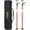 Black+Red-4 packs, variant on Olurrisa 4 Pack Adjustable Support Pole,Steel 3rd Hand Support System,Support Rod for Jacks Cargo Bars Drywalls,Cabinet Jacks for Installing Cabinets,Extends from 45 to 114 Inch ,with carry bag