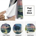 thumbnail image 4 of Peel and Stick Wallpaper Canvas Manila Bay Philippines postage stamp Modern Art Wall Mural Decor Self Adhesive and Removable 69in x 98in, 4 of 8