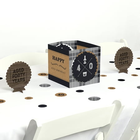 40th Birthday Centerpieces - 40th Milestone Birthday - Party Centerpiece & Table Decoration Kit