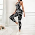thumbnail image 4 of Sexy espalda descubierta Sling mujeres temporada completa Casual Fitness deportivo mono sin mangas ajustado ropa deportiva todo en uno mono ropa, 4 of 5