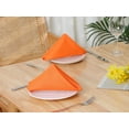 thumbnail image 6 of REGALWOVEN Polyester Napkins 6 Pack Cloth Napkins for Wedding Party Restaurant Dinner Parties Orange 18"x18", 6 of 6
