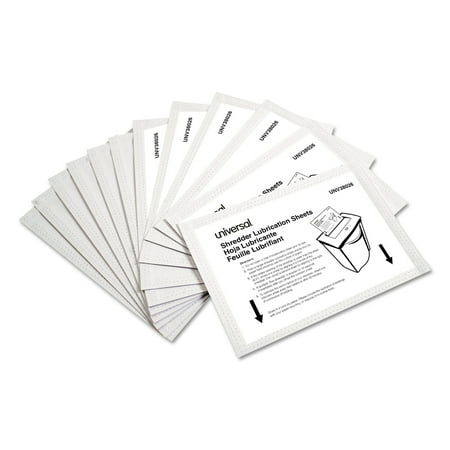Shredder Lubricant Sheets, 5.5" X 2.8", 24/pack | Bundle of 5 Packs