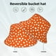 thumbnail image 2 of Balery Dots On Orange Background Sombreros para el sol para hombre y mujer, sombrero de pescador con UPF 50+, 2 of 6