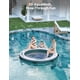 thumbnail image 5 of PeakPersuit 8 x 8FT Redondo Inflatable Floating cm de Profundidadock cm de Anchoater Platform con Malla Swim Area Non Slip EVA Platform y Rope Ladder (For Boats Pools Lakes Beaches Oceans), 5 of 7