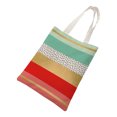 thumbnail image 1 of Simple Colorful Geometric printed Tote Bag Shoulder Bags Handbags Horizontal for Women With Design Pattern Printed, 1 of 9