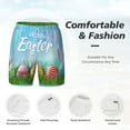 thumbnail image 4 of Kdxio Happy Easter Print Men'S Swim Trunks With Compression Liner 7 Inch Inseam Quick Dry Swim Shorts, 4 of 7