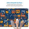 thumbnail image 5 of Balery Funny Steam Train Mouse Pad ,15.8x29.5 In Large Gaming Mouse Pad Desk Mat Long Non-Slip Rubber Stitched Edges,Waterproof Mousepad Desk Mat For Gamer Office Home, 5 of 9