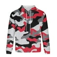 thumbnail image 3 of Men's Hoodie Non Positioning Camouflage Printed Pullover Casual Loose Long Sleeved Top Sweatshirts, 3 of 5