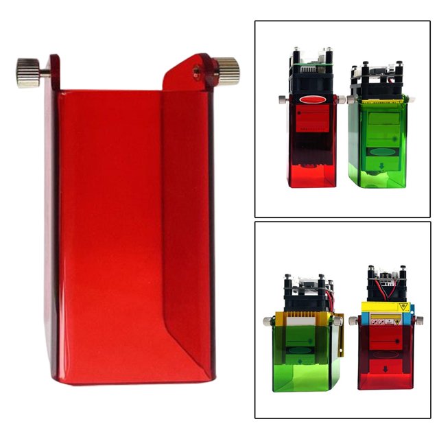 Cubierta protectora compacta Protección para los ojos Gafas de seguridad para máquina de grabado CNC de grabado Accs 40mm rojo Cola Cubierta protectora portátil