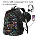 thumbnail image 2 of Balery Basketball Mochila con carga USB para hombre y mujer - Mochila impermeable y antirrobo para laptop con puerto USB para viajes, trabajo, 2 of 7