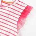 thumbnail image 3 of Girls Tulle Dress with Elephant Applique, Ruffle Sleeve Party Dress for Birthday Easter, Red & Pink Tutu Dress, Sizes 2T-10,Size 2 T, 3 of 9